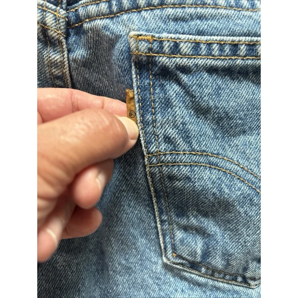 Vintage Levi's Mens 34x34 505 Regular Fit Straight Leg Orange Tab 90's Jeans
